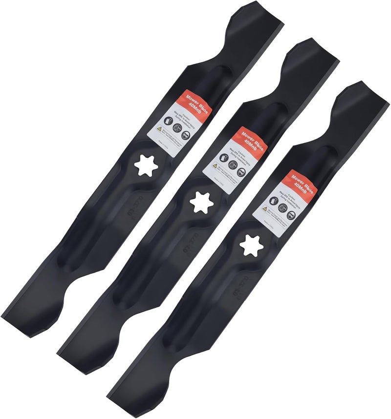 Grasscool 942-04053C Mower Blades for MTD Cub Cadet Troy Bilt 50" Deck Zero Turn Riding Mower Lawn Tractor Replace 742-04056 942-04056 (6 Point Star Mounting Hole) - Image 1